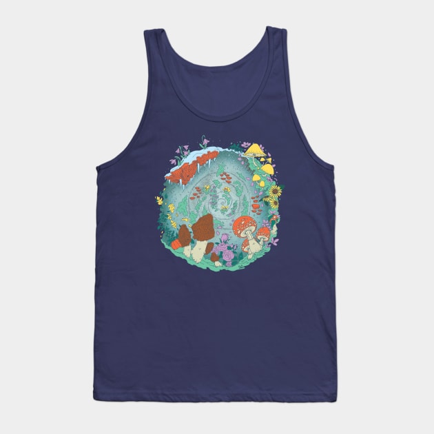 Cycle of Fungi Tank Top by S.F. Gleason Design